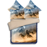 3D Wolf   Bedding Sets Twin full Queen King Size Quilt Cover