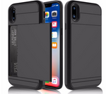 Slide Credit Card Slot Holder Phone Case for iPhone XS Max XR 7 6 6S 8 Plus 7Plus 6Plus 5 5C 5s SE X C
