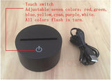(7 Colors in one ) Horse Lamp 3D Dimmable Night Light