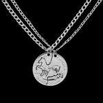 Horse Friendship Necklace CUT BY HAND IN QUARTER 2 apart