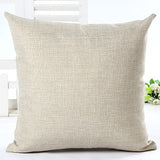 Sofa Throw Pillow Square Cotton Linen Fundas