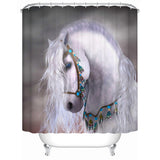  Waterproof Shower horse  Curtain