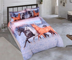 Luxury  3D horse  bed set