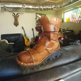 Men's Cowhide Genuine Leather Military Boots