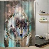 Wolf  waterproof Shower Curtain