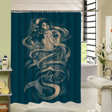 3D Mermaid Waterproof Shower Curtain