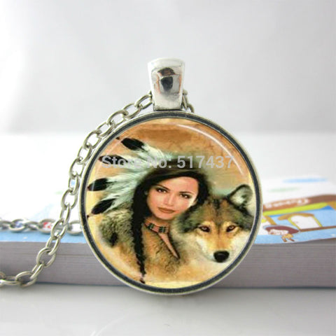 Wolf Necklace Native American