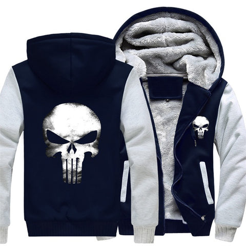 Punisher Skull Unisex Fleece Jacket Sweatshirt