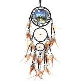 Wolf  Dream Catcher Wall Hanging Ornament
