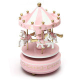 Musical carousel horse box