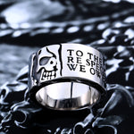 Stainless Steel high quality Gothic skull ring