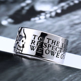 Stainless Steel high quality Gothic skull ring
