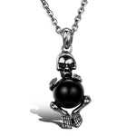 Skull Crown Gothic Necklace For Men