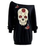 Off The Shoulder Skull Top