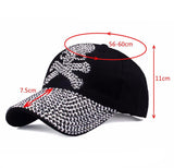 Rhinestones Skull cap